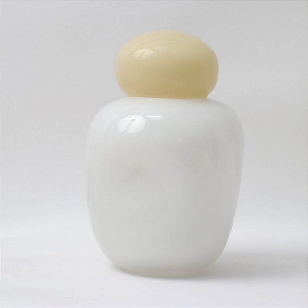 VASO DE VIDRO C/ TAMPA