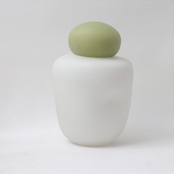 VASO DE VIDRO C/ TAMPA