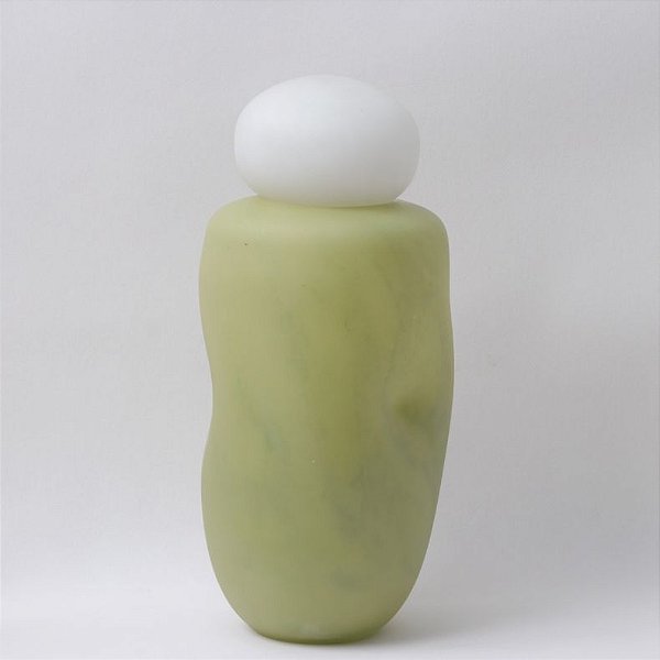 VASO DE VIDRO C/ TAMPA