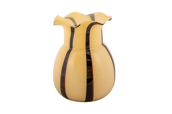 VASO DE VIDRO AMARELO GRANDE