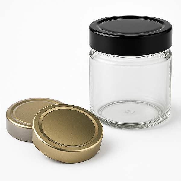 Pote de vidro 250ml Tampa 70mm