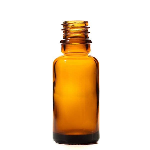 Frasco de vidro âmbar 20ml