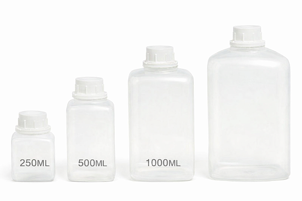 Frasco Retangular Natural C/ Tampa e Batoque