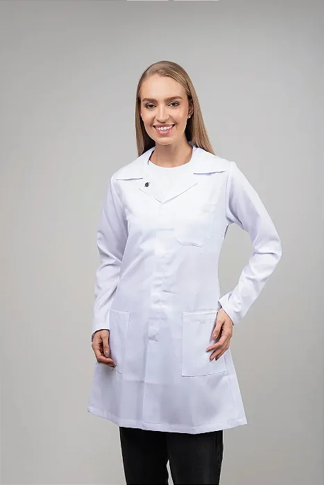 Jaleco Feminino Acinturado 3 Tiras