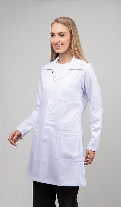 Jaleco Feminino Acinturado 3 Tiras
