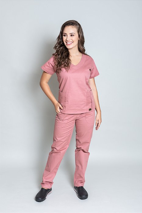 Scrub Feminino Sarja Rose