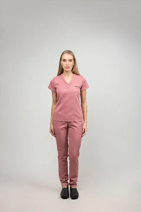 Conjunto Feminino Gabardine Premium Decote V