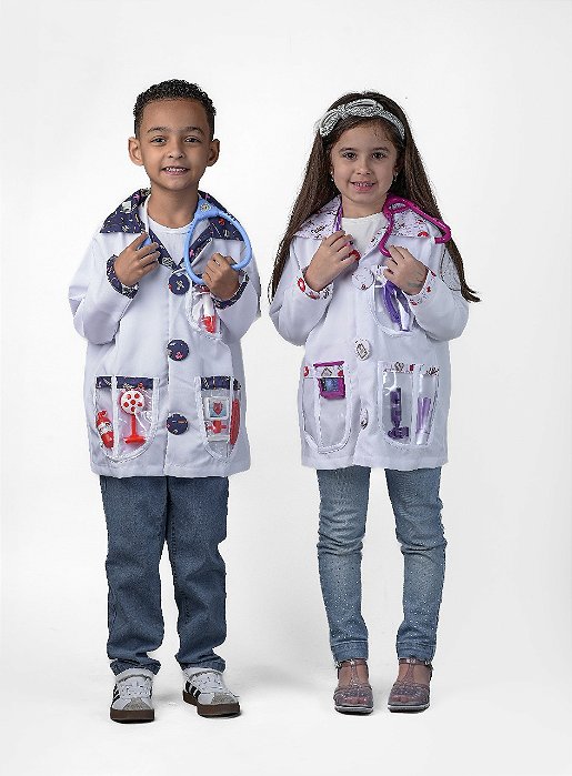 Jaleco Oxford Infantil - Estampa Variada