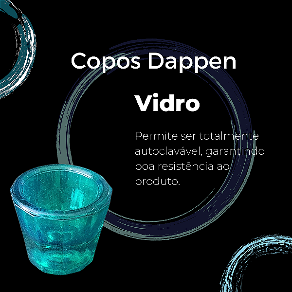 Pote Dappen Colorido - Vidro verde (OFERTA)