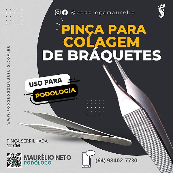 Pinça Adson Serrilhada - para Colagem de Brachets - Thimon
