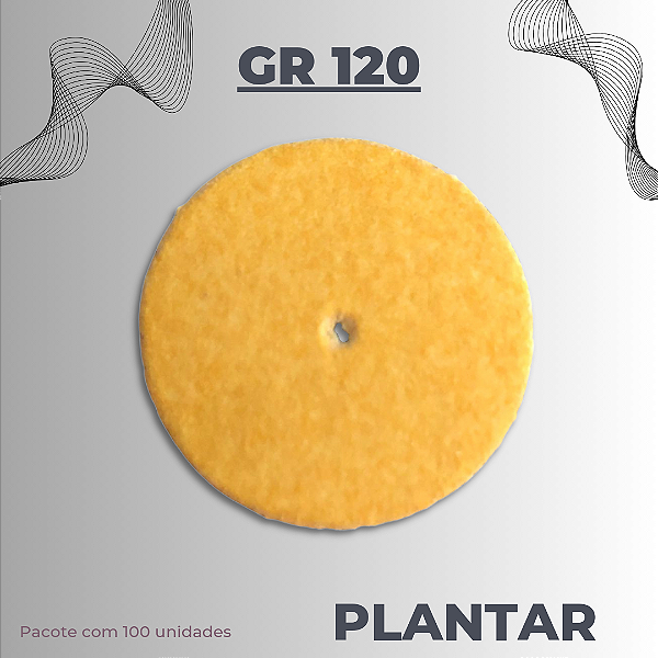 Lixa Plantar(GR 120)  Norton - Pacote com 100 Unidades