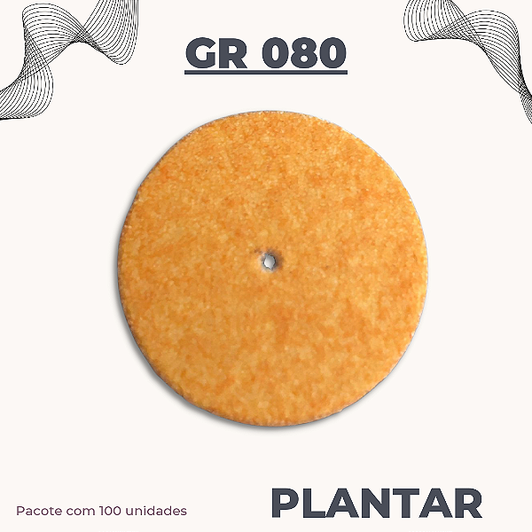 Lixa Plantar(GR 080)  Norton - Pacote com 100 Unidades