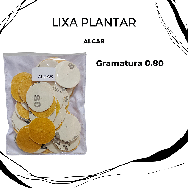 Lixa plantar (GR 150) Alcar - Pacote com 100 unidades