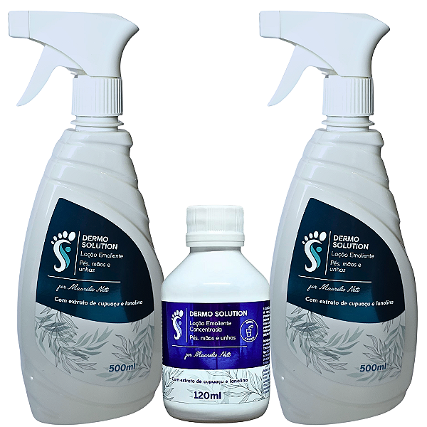 KIT (EMOLIENTE) 500 ML (2) UNIDADES E (1) EMOLIENTE CONCENTRADO 120 ML