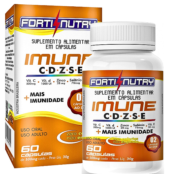 FORTINUTRY IMUNE SUPLEMENTO DE VITAMINAS E MINERAIS C D Z S E