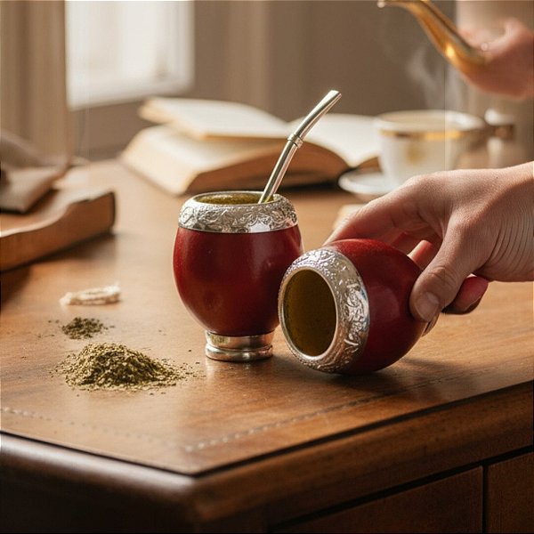 Cuia Coquinho Prata 600 Uruguaio