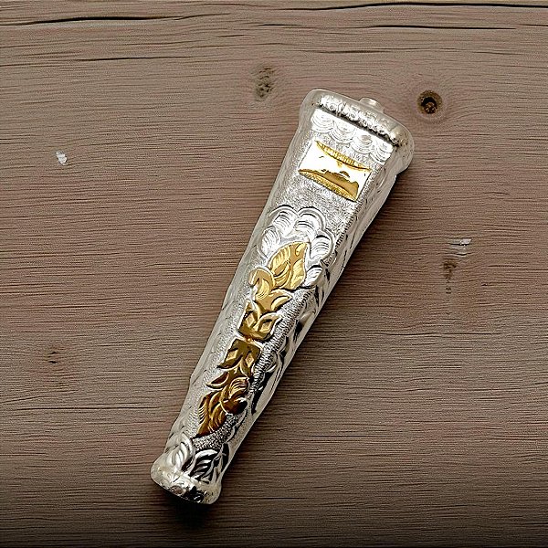 Cabo de Prata 600 com Laminação de Ouro 12k: Acabamento Premium