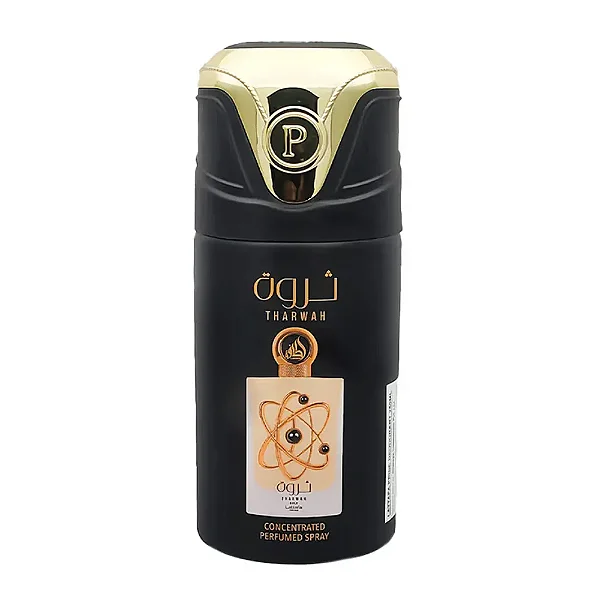 Spray Corporal Concentrado Lattafa Tharwah Gold - Perfume Feminino - 250ml