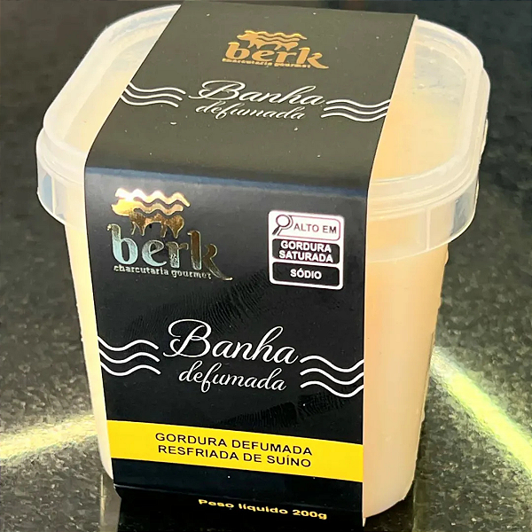 BANHA SUINA DEFUMADA 200GR - BERK CHARCUTARIA