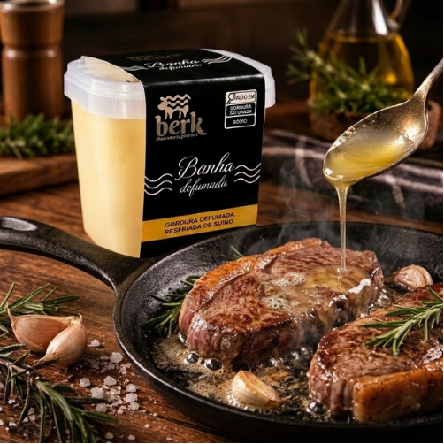 BANHA SUINA DEFUMADA 200GR - BERK CHARCUTARIA