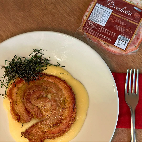 PORCHETTA (SEMI PRONTA) - TORRESMO DE ROLO- FATIA 300G - BERK CHARCUTARIA