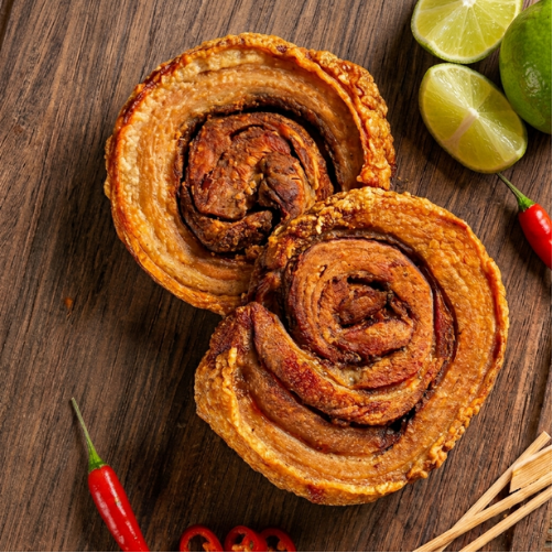 PORCHETTA (SEMI PRONTA) - TORRESMO DE ROLO- FATIA 300G - BERK CHARCUTARIA