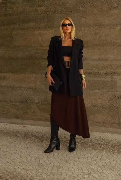 Saia Midi Tricot Larissa