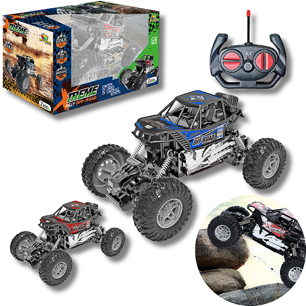 Carrinho Controle Remoto 4x4 Off Road Rally Aventura Sem Limites