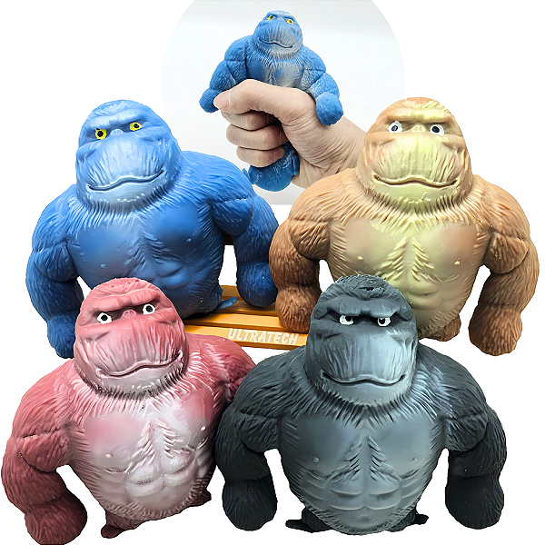 Brinquedo Indestrutível Macaco Boneco Squish Apertar Estica