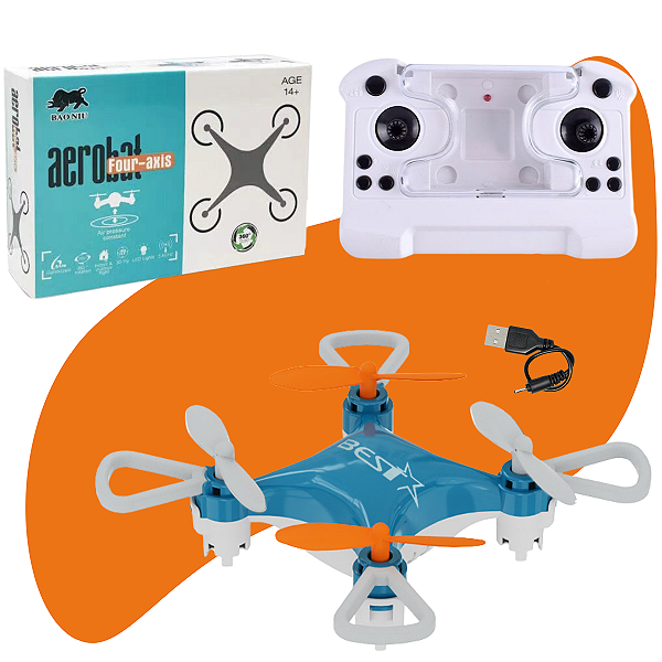 Mini Drone Com Giro 360 Mini Controle Remoto e Luzes LED Diversão e Tecnologia no Ar - Envio Imediato