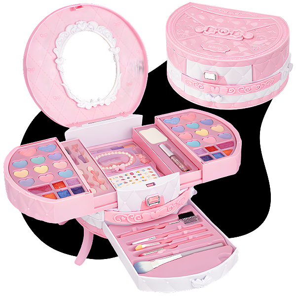 Maleta Dos Sonhos Maquiagem Infantil Teen Fenzza Lançamento Penteadera