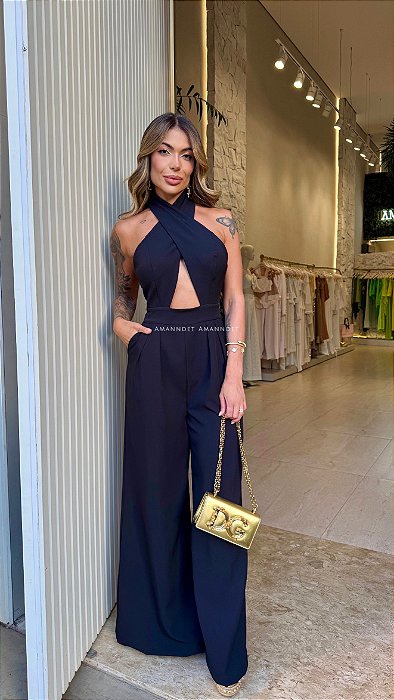 Macacão Longo Cruzado