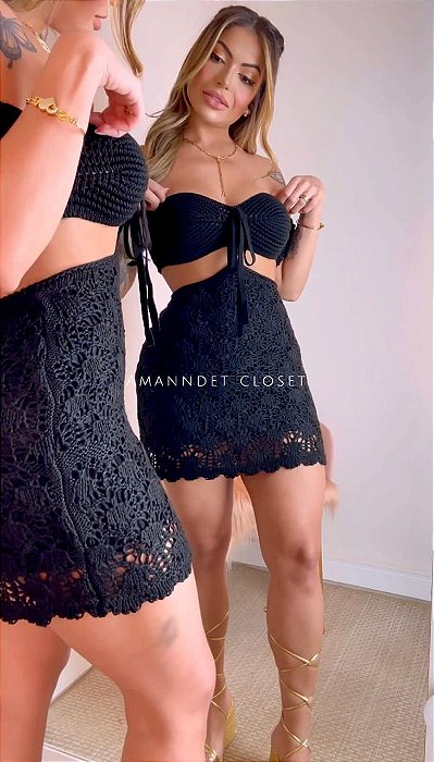 Vestido 2 em 1 Tricot