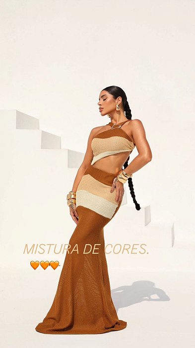 Vestido Longo Crochê “ Z “