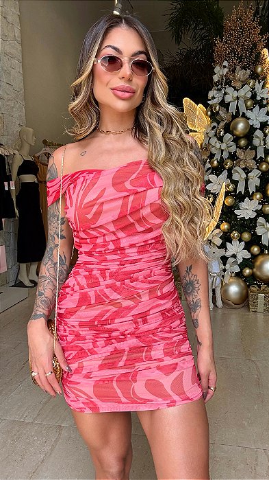 Vestido Tule Verm. 5 estrelas