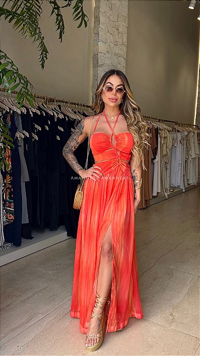 Vestido Longo Crepe Seda 5 estrelas !