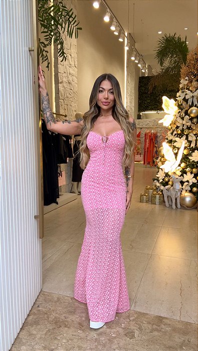 Vestido Longo Sereia Crepe 5 estrelas !