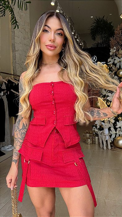 Conjunto Short Saia Bengaline !