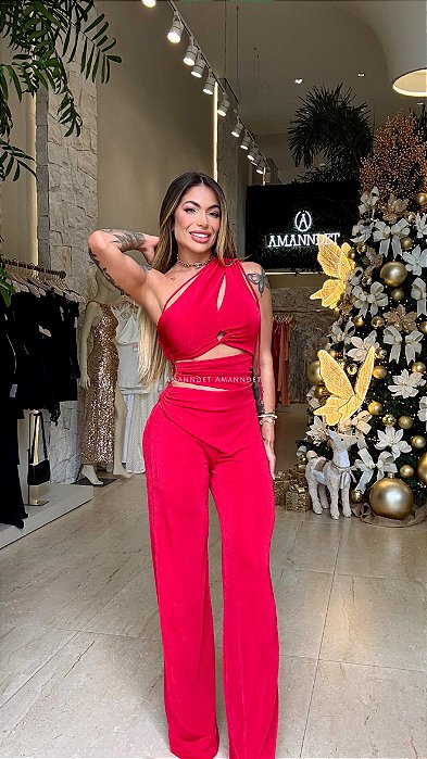 Macacão Longo/ Recortes 5 Estrelas !