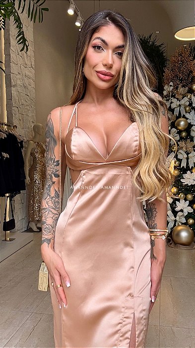 Vestido Midi Alf/Acet. 5 estrelas !
