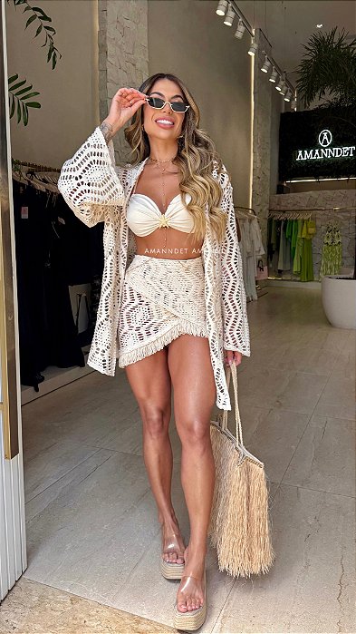 Conj. Tropical Kimono + Saia + Biquini “Z” !