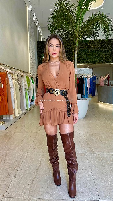 Vestido Manga Longa Boho !