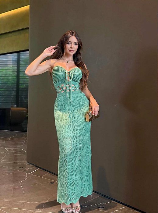 Vestido Maya Tricot Renda !