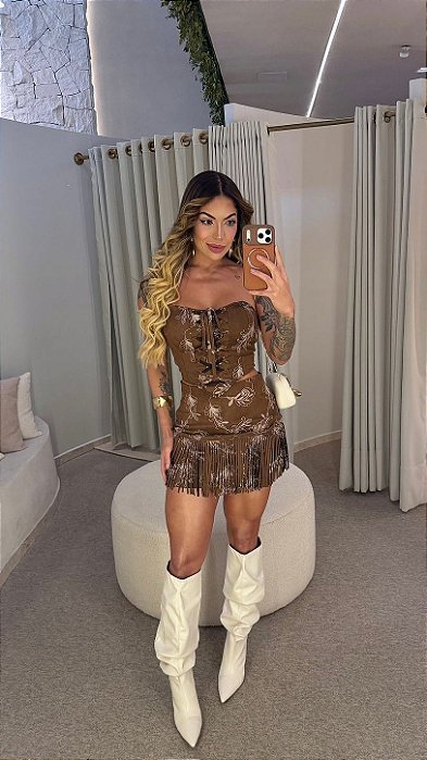 Conjunto Dakota Sued Bordado !