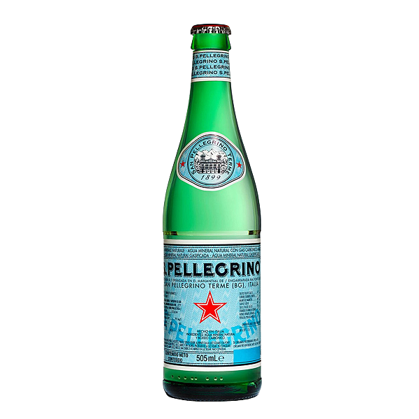 Água Mineral Italiana Com Gás San Pellegrino 505ml