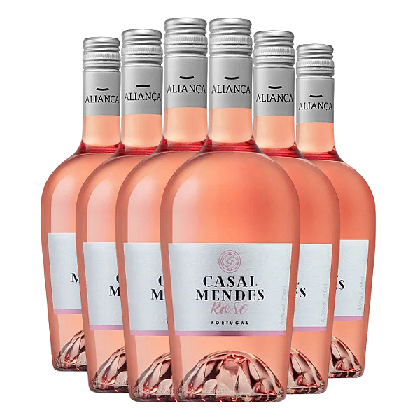 Vinho Rosé Português Casal Mendes 750ml 6 garrafas
