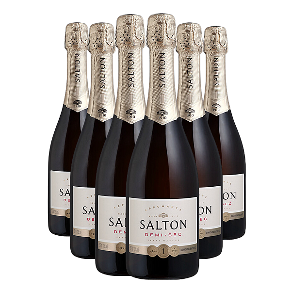 Espumante Salton Demi Sec 750ml 6 garrafas