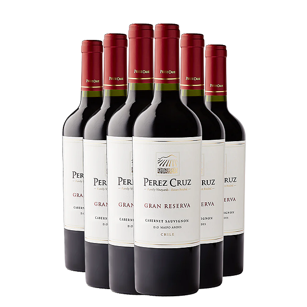 Vinho Chileno Perez Cruz Gran Reserva Cab Sauvignon 750ml 6 garrafas