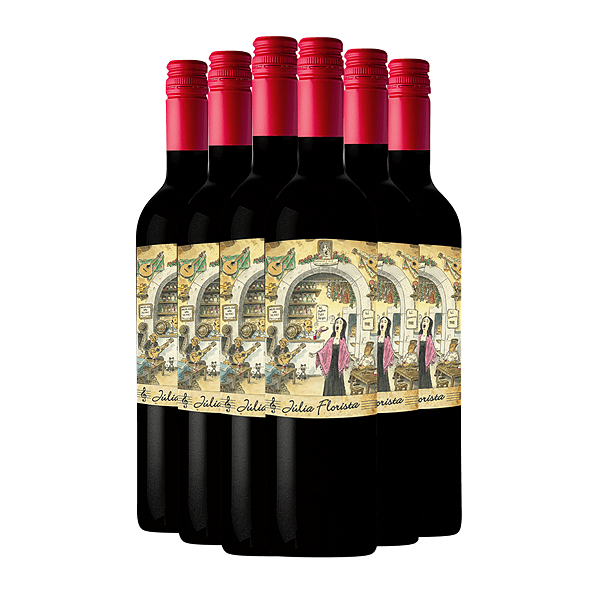 Vinho Tinto Vidigal Wines Julia Florista 750ml 6 garrafas