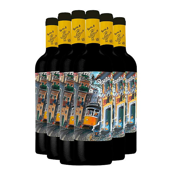 Vinho Tinto Português Porta 6 750ml 6 garrafas